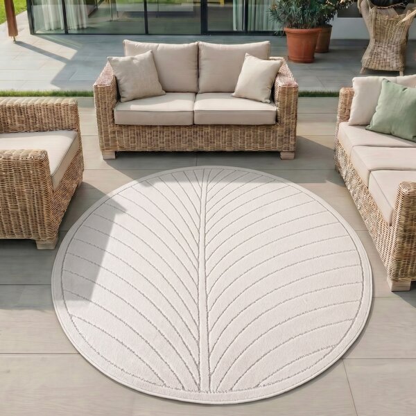 Covor Rotund NOVA V4 Crem 120x120 cm