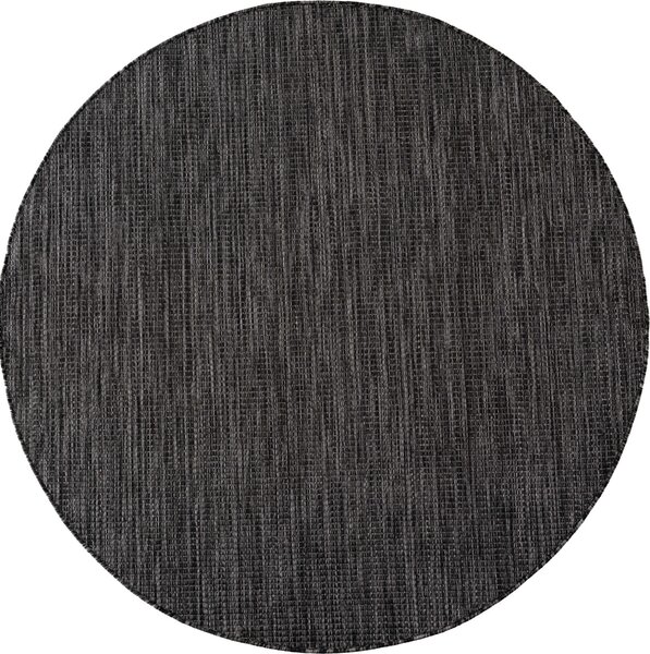 Covor Rotund MIRA V1 Negru 120x120 cm