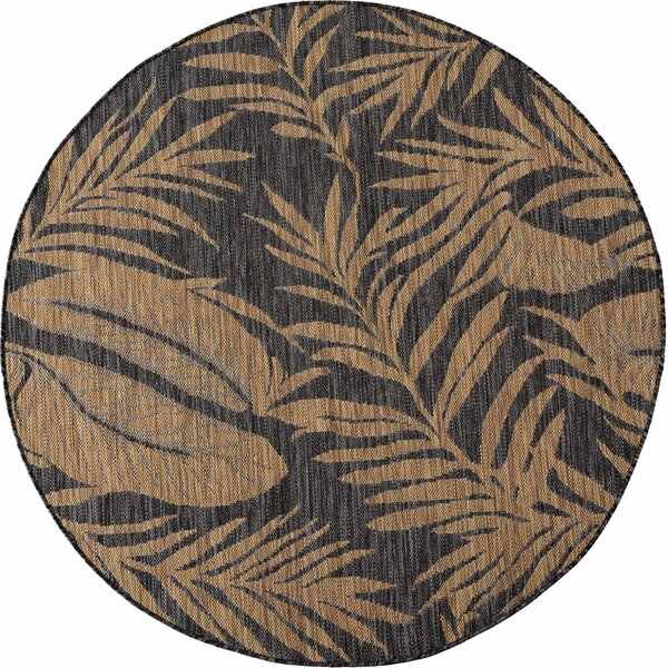 Covor Rotund MIRA V2 Negru 80x80 cm