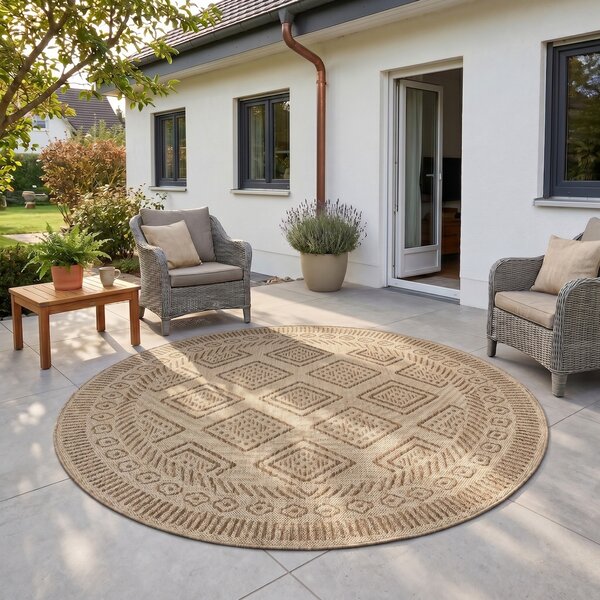 Covor Rotund MIRA V3 Bej 80x80 cm