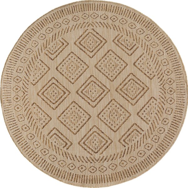 Covor Rotund MIRA V3 Bej 80x80 cm