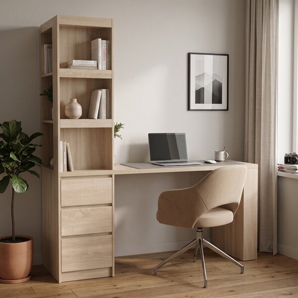 Birou Cliner, Sonoma, 140x50x180 cm