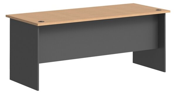 Birou Fesialo, Antracit, 180x75x75 cm