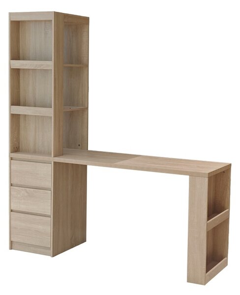 Birou Cliner, Sonoma, 140x50x180 cm