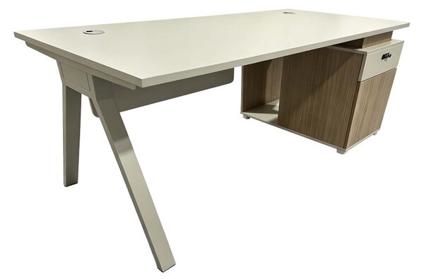 Birou Spark, Bej/Stejar, 120x60x75 cm