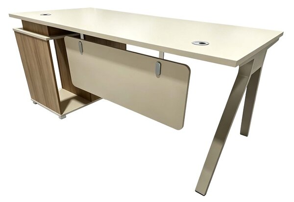 Birou Spark, Bej/Stejar, 120x60x75 cm