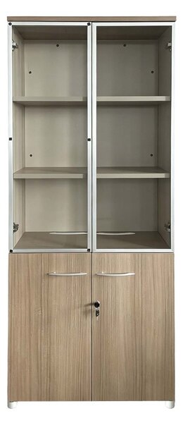 Dulap birou Lictra, Bej, 80x40x200 cm
