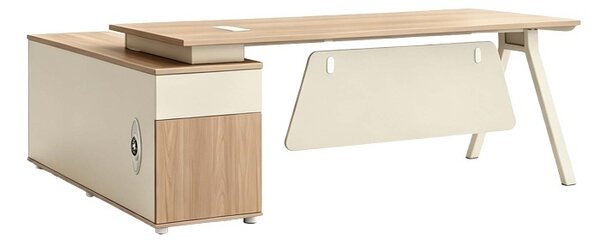 Birou Stark, Bej, 160x80x75 cm