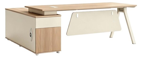 Birou Stark, Bej, 180x80x75 cm
