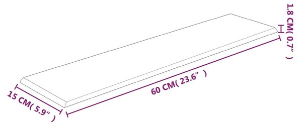 VidaXL Πάνελ Τοίχου 12 τεμ. Κίτρινα 60 x 15 εκ. 1,08 μ² Βελούδινα