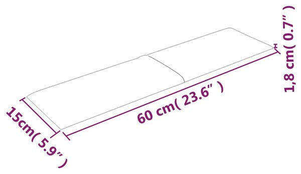 VidaXL Πάνελ Τοίχου 12 τεμ. Ροζ 60x15 εκ. 1,08 μ² Βελούδινα