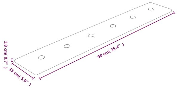 VidaXL Πάνελ Τοίχου 12 τεμ. Καπουτσίνο 90 x 15 εκ. 1,62 μ² Συνθ. Δέρμα