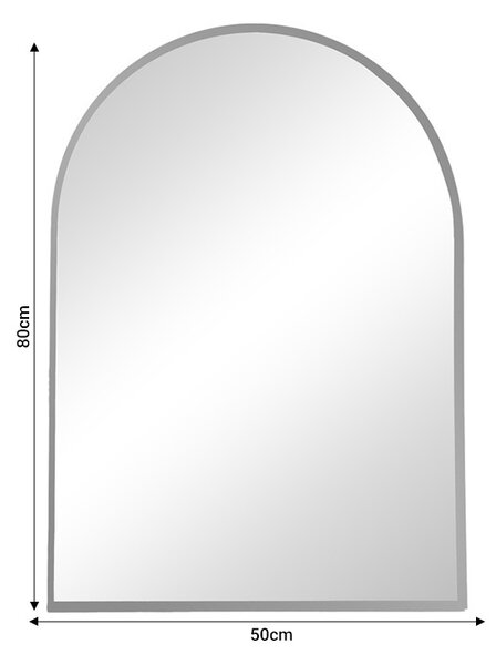 Καθρέφτης Mirrory από αλουμίνιο χρυσό 50x2.5x80 cm