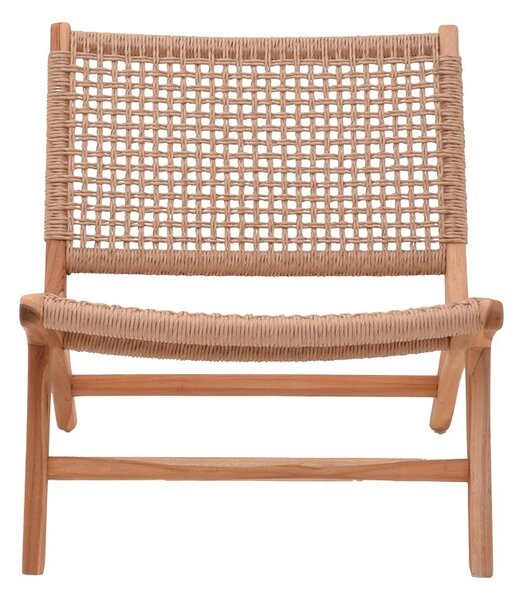 Πολυθρόνα Κήπου Beatrice Boho Pako World Φυσικό 65x78x68 cm