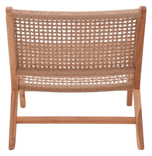 Πολυθρόνα Κήπου Beatrice Boho Pako World Φυσικό 65x78x68 cm