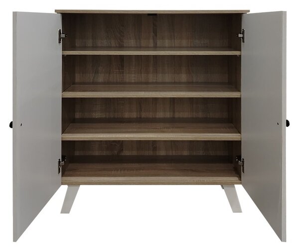 Παπουτσοθήκη Cathi Λευκό 80x34x95 cm