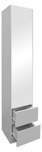 Ψηλό Ντουλάπι με Καθρέφτη Lostro Λευκό 29.5x30x164.5 cm