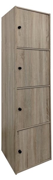 Ψηλό Ντουλάπι Gabino Sonoma 40x39x158 cm