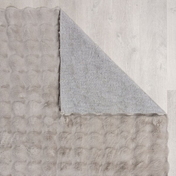 Χαλί Waffle Faux Fur Γκρι 180X290 cm, Flair Rugs
