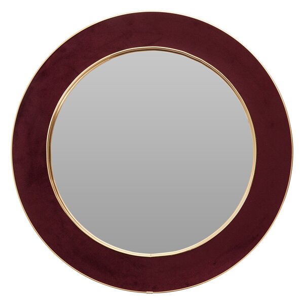 Διακοσμητικος Καθρέφτης Τοίχου (Φ60) K-M Burgundy FL2800530