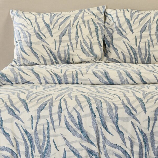 Ζεύγος Φανελένιες Μαξιλαροθήκες (53x72) Melinen Crystal Blue