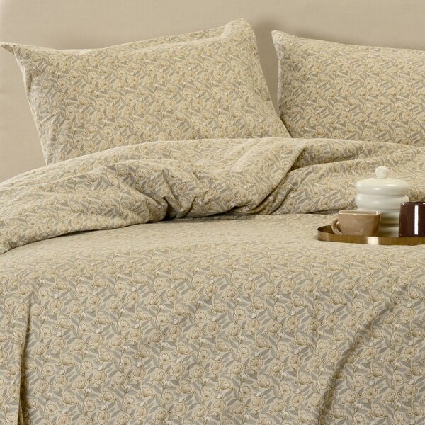 Ζεύγος Φανελένιες Μαξιλαροθήκες (53x72) Melinen Elsa Beige