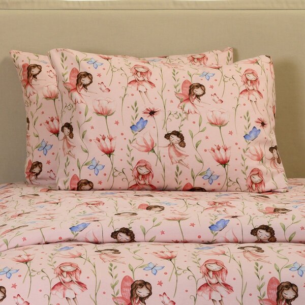 Ζεύγος Φανελένιες Μαξιλαροθήκες (53x72) Melinen Winter Line Naida Pink
