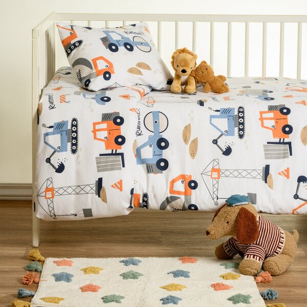 Φανελένια Παπλωματοθήκη Κούνιας (110x160) Melinen Melinen Winter Line Baby Bob White
