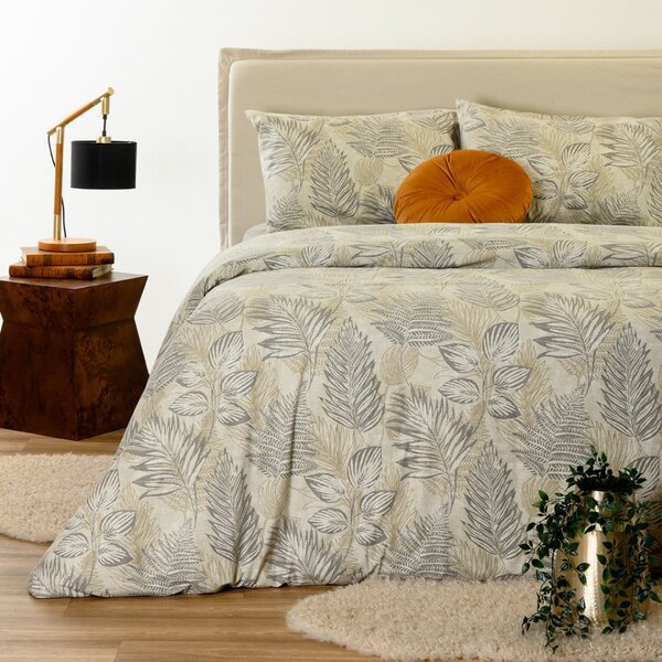 Φανελένια Παπλωματοθήκη Μονή (165x245) Melinen Winter Line Noor Beige