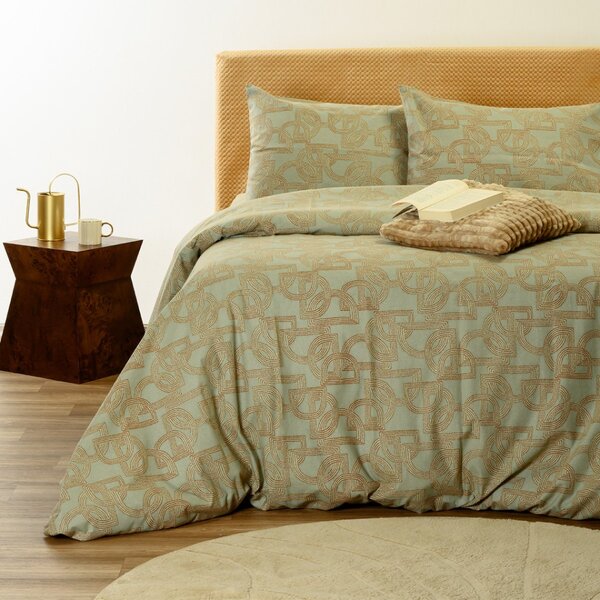 Φανελένια Παπλωματοθήκη Μονή (165x245) Melinen Winter Line Ember Aqua