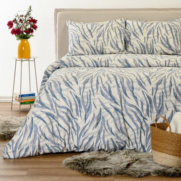 Φανελένια Παπλωματοθήκη Μονή (165x245) Melinen Winter Line Crystal Blue