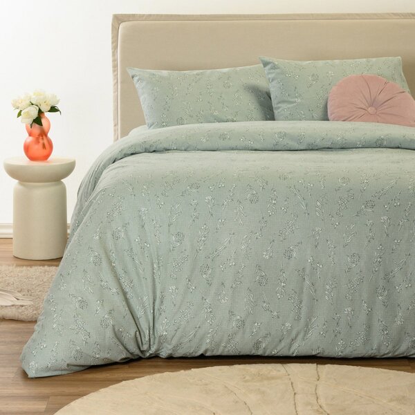 Φανελένια Παπλωματοθήκη Μονή (165x245) Melinen Winter Line Bianca Grey