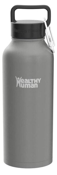 Μπουκάλι Θερμός Stein Healthy Human με χωρητικότητα 621ml και διατήρηση θερμοκρασίας 12h ζεστό / 24h κρύο - Slate Gray
