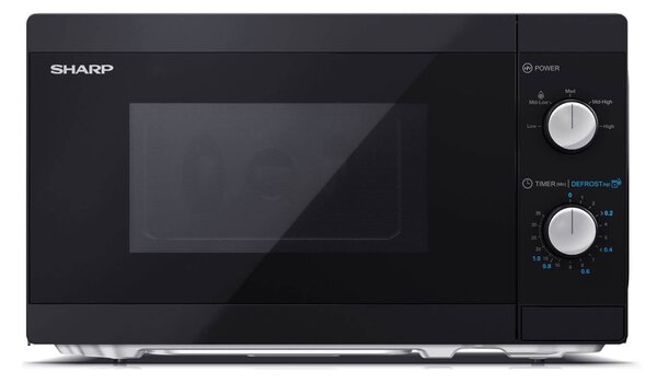 Φούρνος Μικροκυμάτων Sharp YC-MS01E-B Με Χωρητικότητα 20L Και Ισχύ 800W