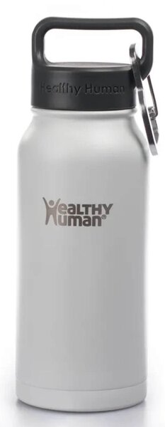 Μπουκάλι Θερμός Stein Healthy Human με χωρητικότητα 473ml και διατήρηση θερμοκρασίας 12h ζεστό / 24h κρύο - Pure White