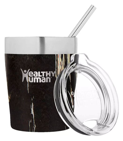 Ποτήρι Θερμός Cruiser Healthy Human με χωρητικότητα 354ml και διατήρηση θερμοκρασίας 12h ζεστό / 24h κρύο - Black Onyx