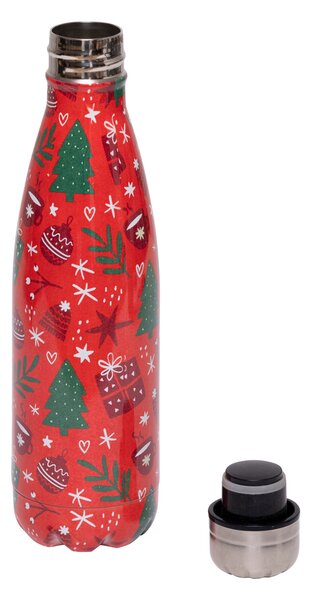 Χριστουγεννιάτικo Μπουκάλι Νερού 500ml A-S Red 208516