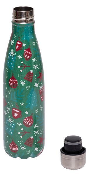 Χριστουγεννιάτικo Μπουκάλι Θερμός 500ml A-S Green 208516