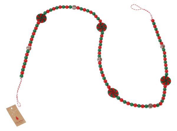 Χριστουγεννιάτικη Γιρλάντα 140εκ. K-M Red - Green GR9022630