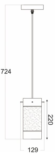 Φωτιστικό Οροφής Μονόφωτο Aca Mane FW50671 Chrome/Sandblast