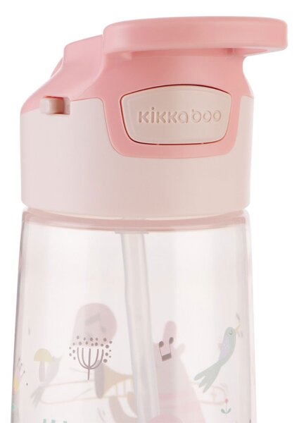 Παγούρι 450ml Με Καλαμάκι Kikka Boo Music Fest Clear Pink