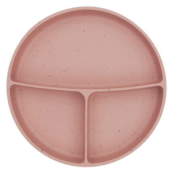 Πιάτο Σιλικόνης Με Χωρίσματα Kikka Boo Blush