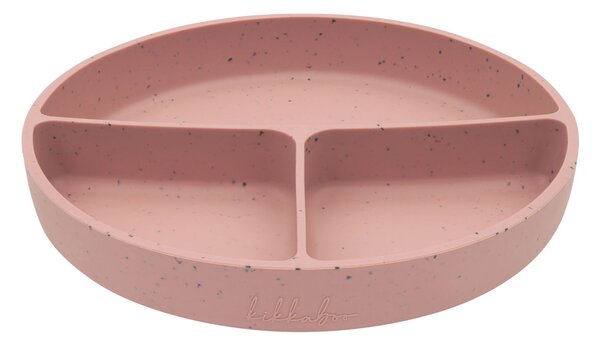 Πιάτο Σιλικόνης Με Χωρίσματα Kikka Boo Blush