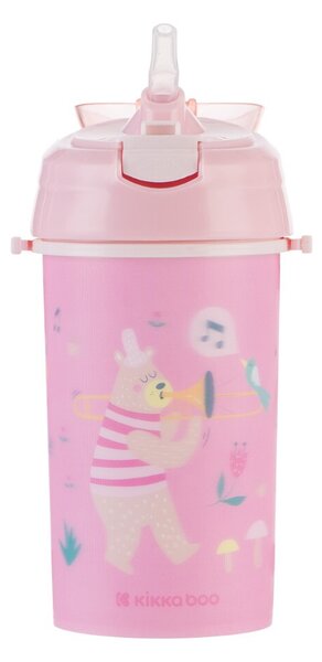 Παγούρι 450ml Με Καλαμάκι Kikka Boo Music Fest Pink