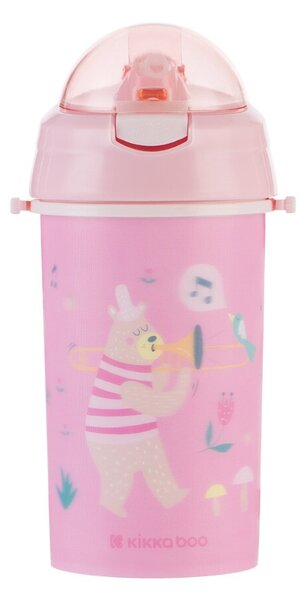 Παγούρι 450ml Με Καλαμάκι Kikka Boo Music Fest Pink