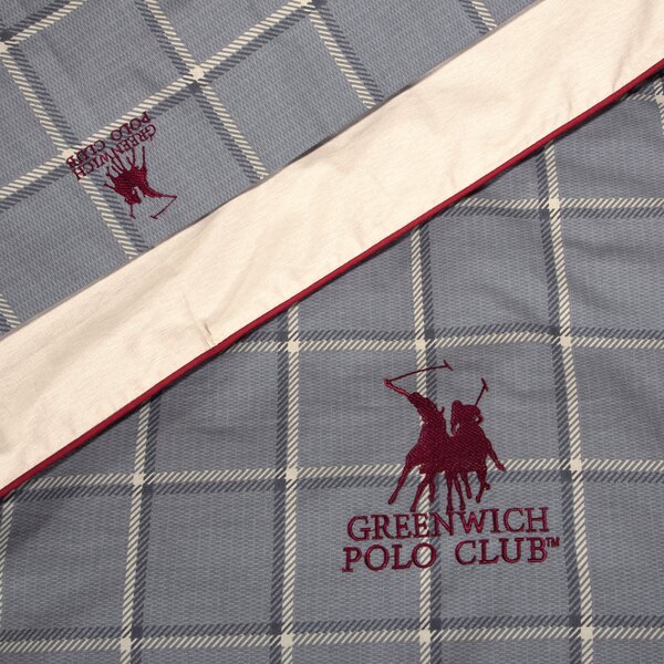 GREENWICH POLO CLUB ΠΑΠΛΩΜΑΤΟΘΗΚΗ ΣΕΤ ΥΠΕΡΔΙΠΛH 220x240 2193 ΓΚΡΙ, ΜΠΕΖ