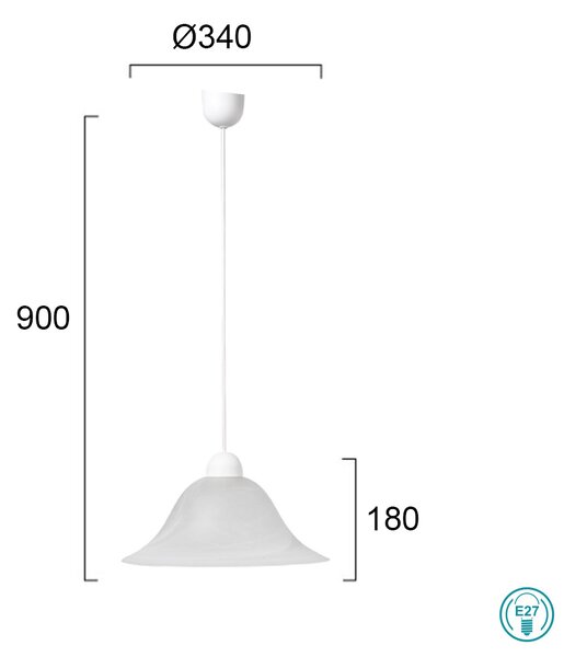 Κρεμαστό Φωτιστικό Viokef Duet 3927500