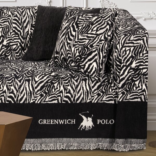 GREENWICH POLO CLUB ΡΙΧΤΑΡΙ ΤΡΙΘΕΣΙΟΥ 180Χ300 3935 BLACK, TAUPE