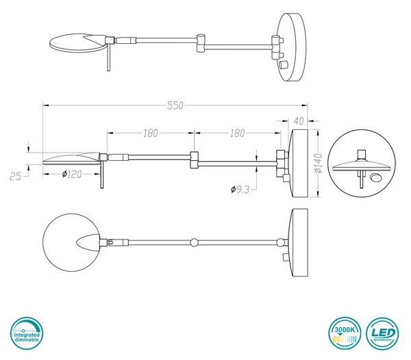 Απλίκα Trio Lighting Kazan 274770132