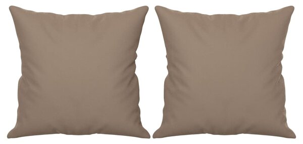 VidaXL Μαξιλάρια Διακοσμητικά 2 τεμ. Taupe 40x40 εκ. Ύφασμα Μικροϊνών